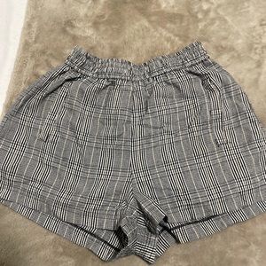 Urban Outfitters Plaid Checkered High Waisted Shorts